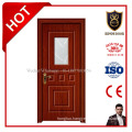 Wooden HDF PVC Film Glass Door for School/Office